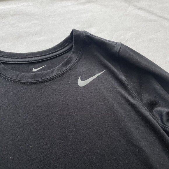 Nike Black Youth Activewear Shirt Size M - Picture 3 of 5
